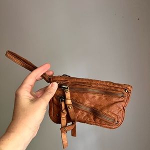Free People Leather Wristlet Wallet